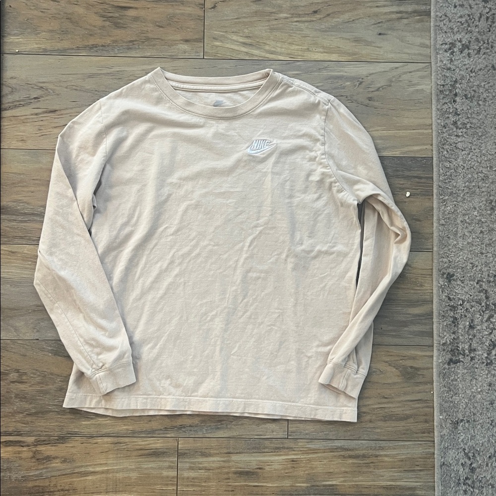 Nike Light Tan Long Sleeve Top